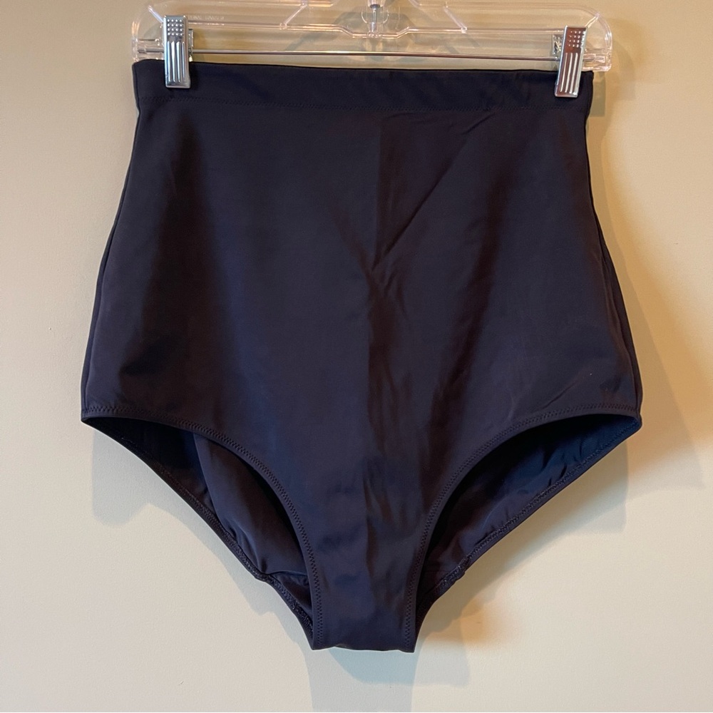 Elomi Essentials high-waist swim bottom, Black, size 14